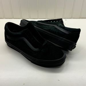 VANS OLD SKOOL NUBUCK BLACK SIZE 9.0